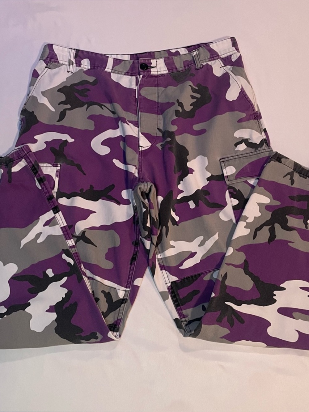 Rothco Ultra Violet Camo BDU Pants Large Military Cargo Y2K Streetwear